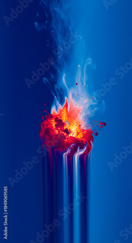 Dissolving Ego Thermal Abstract