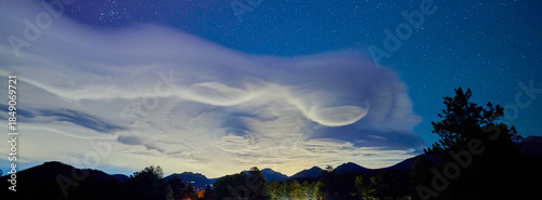 Mysterious clouds over Rocky Mountain National Park, CO.