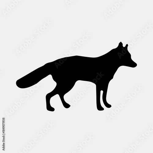 Fox animal silhouette drawing