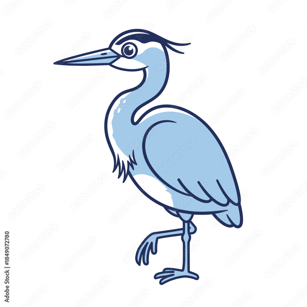 Fototapeta premium heron on the beach