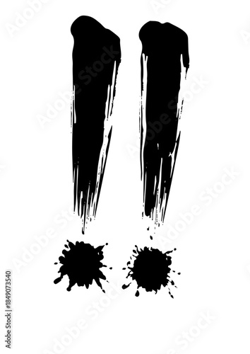 Double Exclamation Mark – Japanese Ink Calligraphy