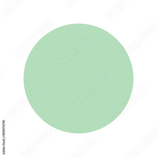 A serene and calming green circle representing harmony and balance.