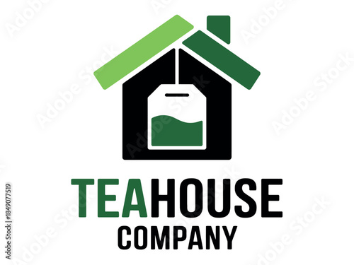 TeaHouse Company Logo Design Green