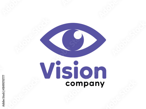 Vision Company Logo Purple Eye