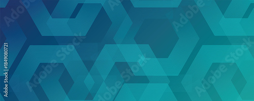 Abstract bule background with hexagons. Modern medical or health care scientific. Geometric stripe line art design for poster, brochure, cover, banner, header, website, presentation