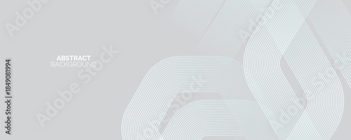 Abstract grey background with hexagons. Modern medical or health care scientific. Geometric stripe line art design for poster, brochure, cover, banner, header, website, presentation