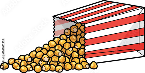 Popcorn bag icons
