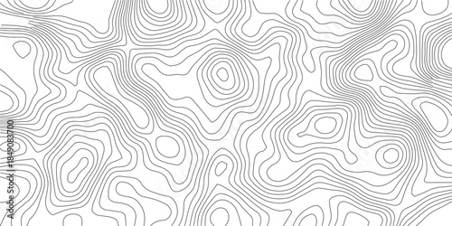 Abstract Topographic background. Geographic line map. Wavy pattern design. Paper texture imitation of a geographical map shades. Vector illustration.	
