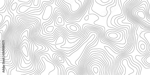 Abstract Topographic background. Geographic line map. Wavy pattern design. Paper texture imitation of a geographical map shades. Vector illustration.	