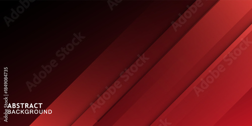 Red and black abstract background vector design. Red background. Red gradation color background. Template for banner, web, card, award, invitation, presentation, product promotion, etc
