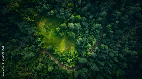 Generative AI- abstract green background