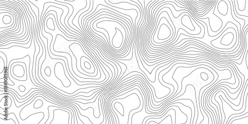 Abstract Topographic background. Geographic line map. Wavy pattern design. Paper texture imitation of a geographical map shades. Vector illustration.	