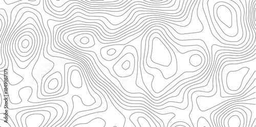 Abstract Topographic background. Geographic line map. Wavy pattern design. Paper texture imitation of a geographical map shades. Vector illustration.	