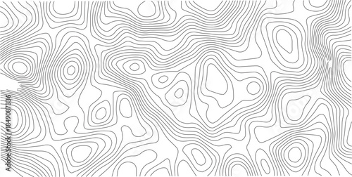 Abstract Topographic background. Geographic line map. Wavy pattern design. Paper texture imitation of a geographical map shades. Vector illustration.	