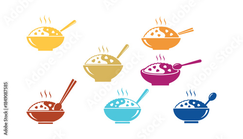 Curry Rice Icon collection

