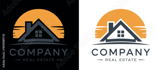 Real Estate Company Logo Designs Sunset