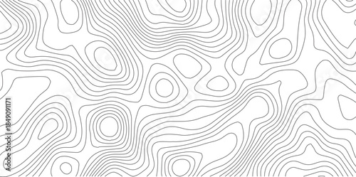 Abstract Topographic background. Geographic line map. Wavy pattern design. Paper texture imitation of a geographical map shades. Vector illustration.	