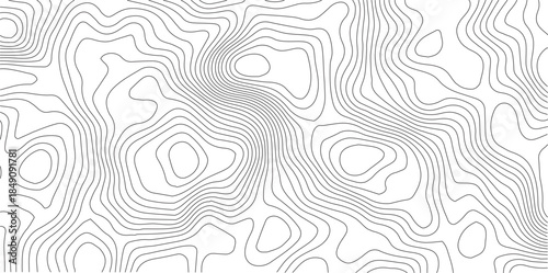 Abstract Topographic background. Geographic line map. Wavy pattern design. Paper texture imitation of a geographical map shades. Vector illustration.	