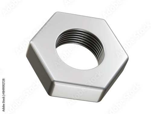 Nut for construction icon 3d render illustration 