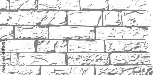 Vintage grunge brick wall background texture with old stone pattern design elements and retro decorative style