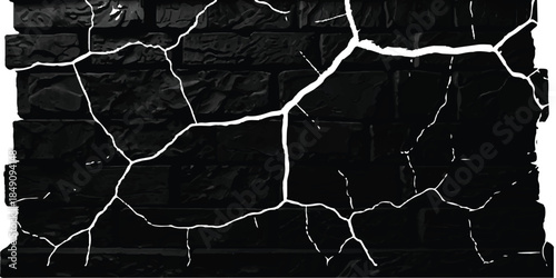 Soccer ball caught in a goal net against a textured stone wall pattern background