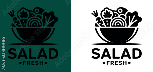Fresh Salad Bowl Logo Designs