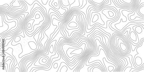 Abstract Topographic background. Geographic line map. Wavy pattern design. Paper texture imitation of a geographical map shades. Vector illustration.	