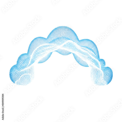 Dental retainer isolated on transparent background