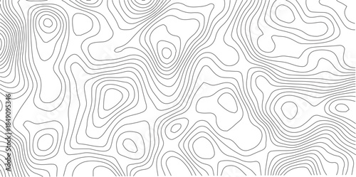 Abstract Topographic background. Geographic line map. Wavy pattern design. Paper texture imitation of a geographical map shades. Vector illustration.	