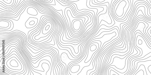 Abstract Topographic background. Geographic line map. Wavy pattern design. Paper texture imitation of a geographical map shades. Vector illustration.	