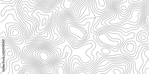 Abstract Topographic background. Geographic line map. Wavy pattern design. Paper texture imitation of a geographical map shades. Vector illustration.	