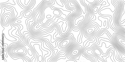 Abstract Topographic background. Geographic line map. Wavy pattern design. Paper texture imitation of a geographical map shades. Vector illustration.	