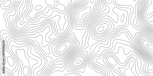 Abstract Topographic background. Geographic line map. Wavy pattern design. Paper texture imitation of a geographical map shades. Vector illustration.	