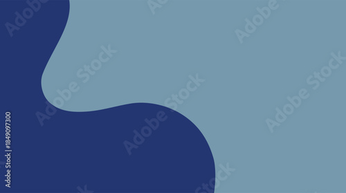 Abstract blue background design featuring fluid water waves and vector curves as a decorative light element for a professional business wallpaper or banner template art