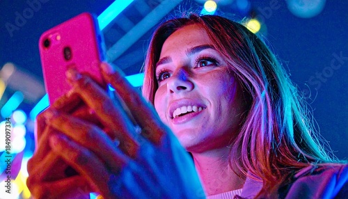 The glow of technology in a silent moment