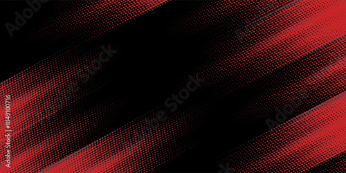 Halftone dots red and blue color pattern gradient grunge texture background. Dot pop art comic sport style vector illustration.