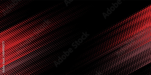 Halftone dots red and blue color pattern gradient grunge texture background. Dot pop art comic sport style vector illustration.