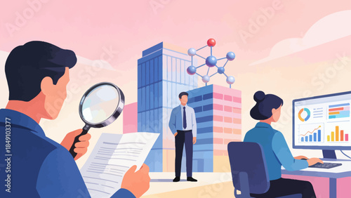 Business professionals in office setting