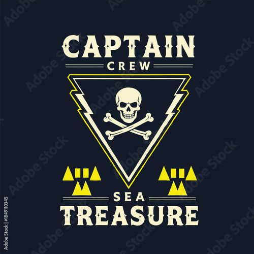 Captain Adventure Treasure Pirate Skull