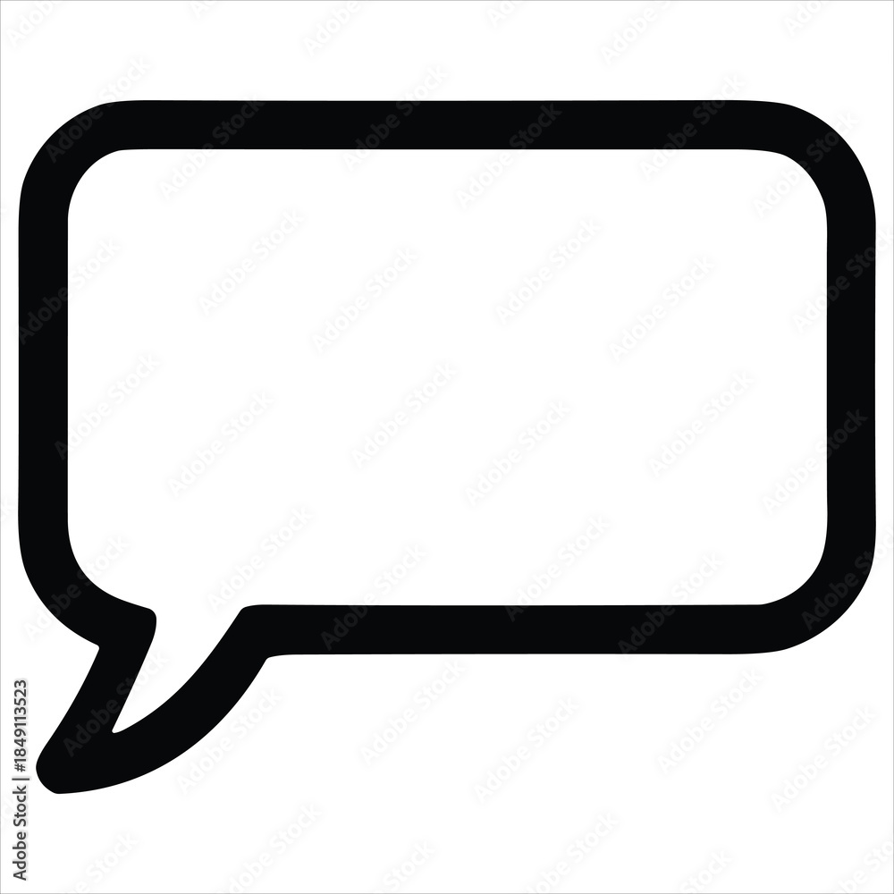 Naklejka premium Empty speech bubble