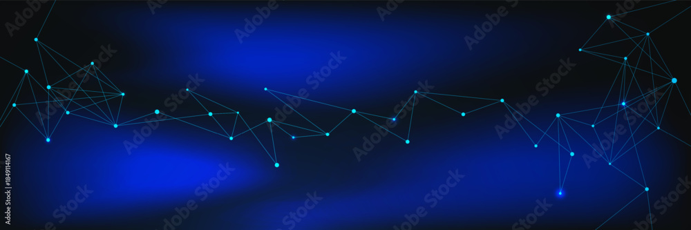 Obraz premium Technology abstract connecting dots and lines texture background. Futuristic big data visualization. Suitable for network connection, internet technology and science. Vector