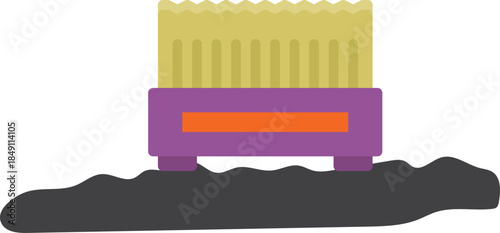 plastic bottle opener on white background, Vector art, color vector drawing