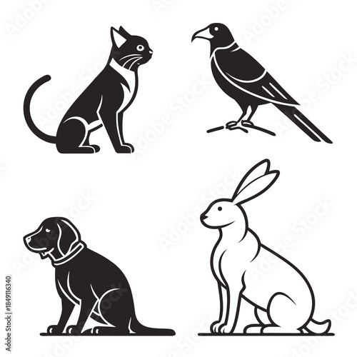 Illustrations of various animals