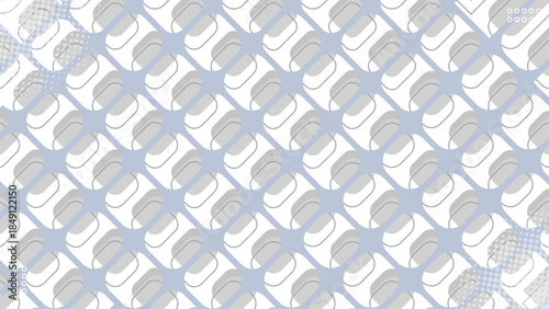 Abstract Modern Shapes Background White and Light Grey Pattern.Vector Illustration