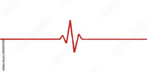 A 3d illustration of a red heartbeat cardiogram on a stock market business graph showing growth and progress with an arrow moving up and down to represent success in the finance economy