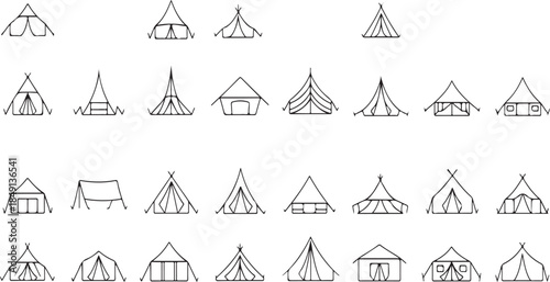 Various Camping Tent Designs and Styles for Outdoor Adventures and Travel