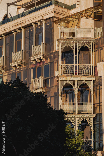 Wallpaper Mural Batumi old town balconies in evening light Torontodigital.ca
