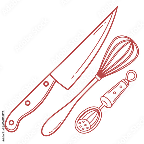 Kitchen utensils collection