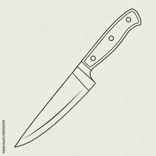 Sharp kitchen knife