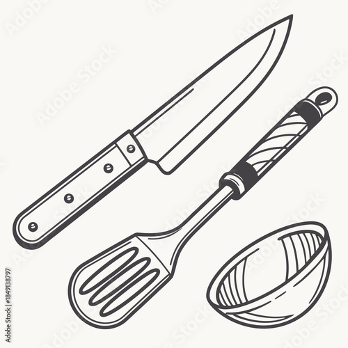 Kitchen utensils set